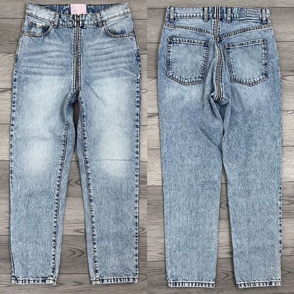 Revice Yin Yang Size 29 Cropped Ankle High Rise Vintage Vegas Denim Taper Jeans - Picture 1 of 11